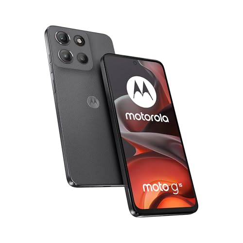 Motorola moto g15 (8/256GB, Doppia fotocamera 50+5MP + sensore antisfarfallio, Display 6.72″ FHD+ 60Hz, batteria 5200mAh, MediaTek Helio G81, Android 15), Gravity Grey