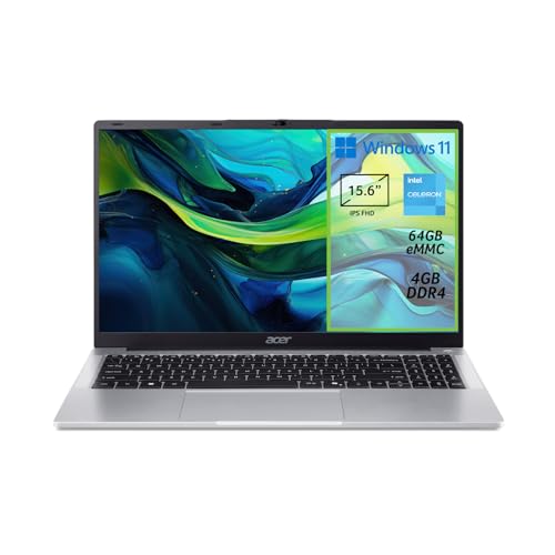Acer Aspire Lite AL15-32P-C9QZ PC Portatile, Notebook, Processore Intel Celeron N4500, RAM 4 GB DDR4, eMMC 128 GB, Display 15.6″ FHD IPS, Scheda Grafica Intel UHD Graphics, Windows 11 Home in S mode