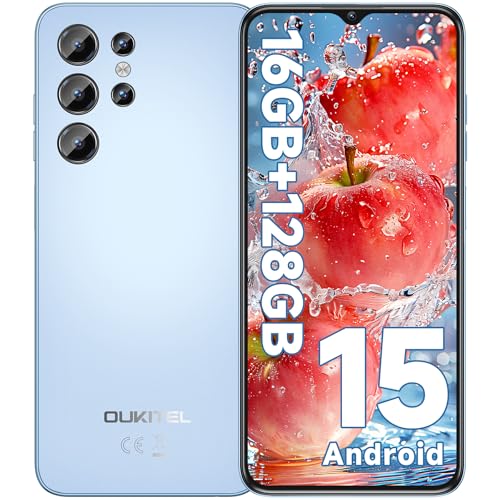 OUKITEL C1 Smartphone Android 15, 16GB +128GB/1TB Telefono Cellulare 2025, 6.52″ HD+ Telefoni, 5150mAh Cellulari e Smartphone 4G, 13MP+5MP, Octa Core, Dual SIM 3 Slot/GPS/Fingerprint/OTG/3.5mm Jack