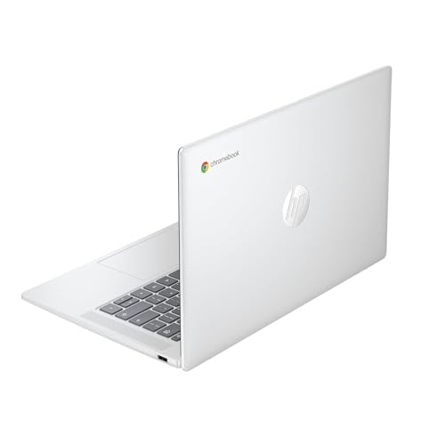 HP Chromebook 14a-nf0004sl, Intel N100, 4GB RAM LPDDR5, 64GB eMMC, Display 14″ FHD IPS 300 Nits, Antiriflesso, Micro-edge, Grafica Intel UHD, 720p Privacy Cam TNR, ChromeOS, Argento